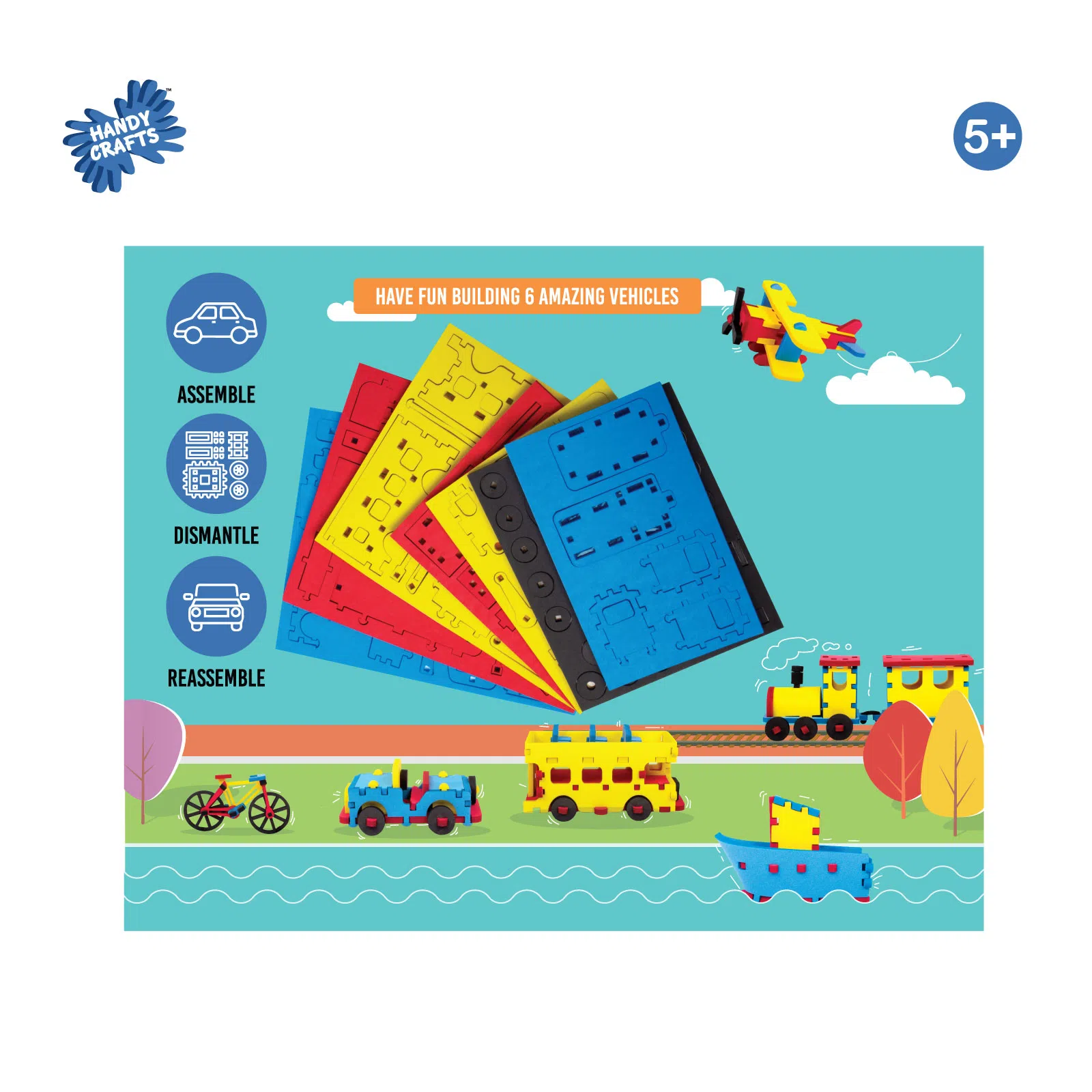Funskool Handy Crafts Foam Vehicles