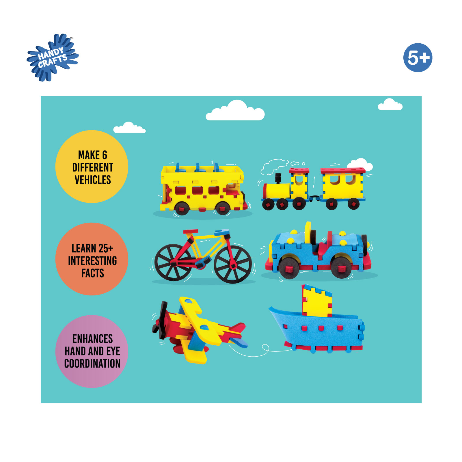 Funskool Handy Crafts Foam Vehicles