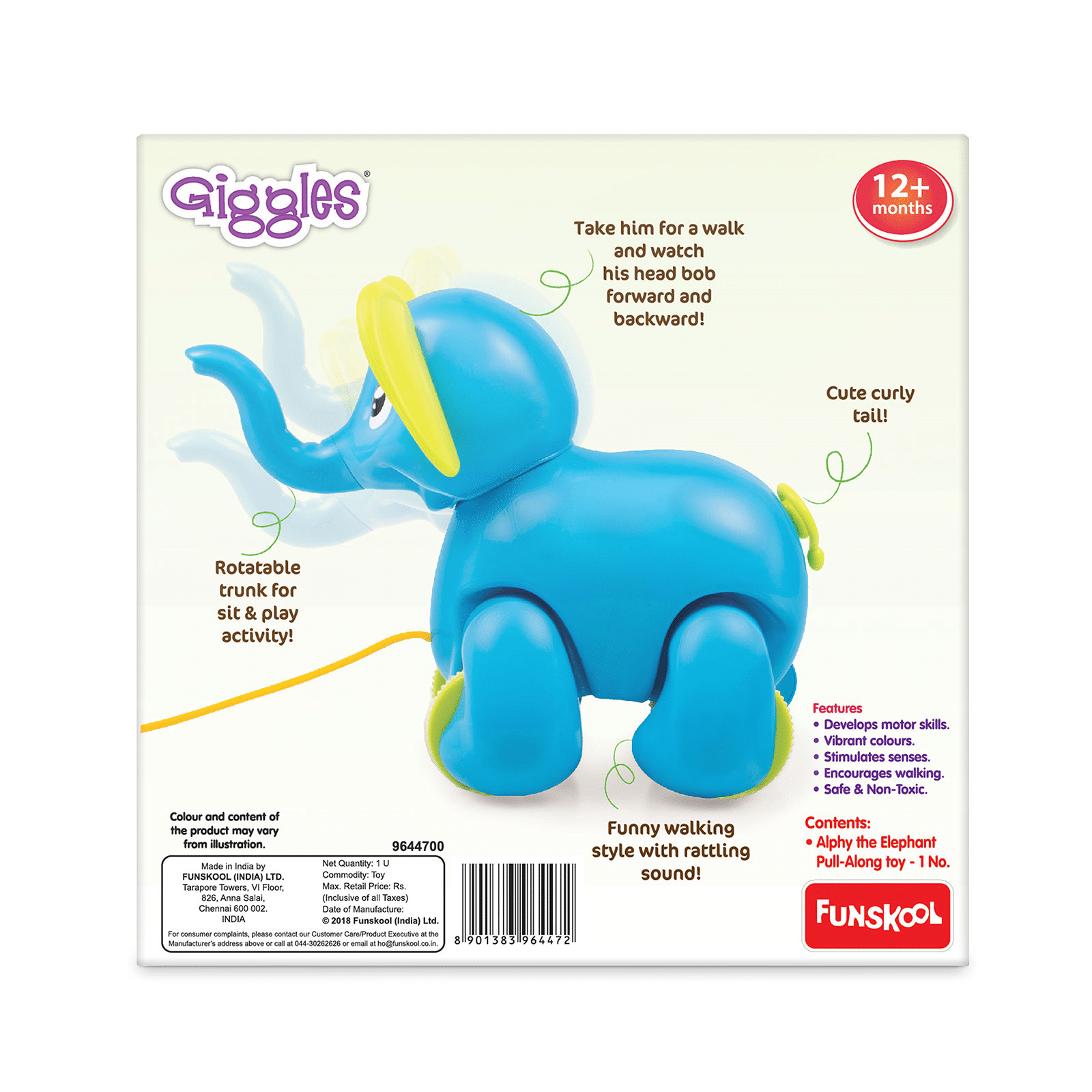 Funskool Giggles Alphy The Elephant