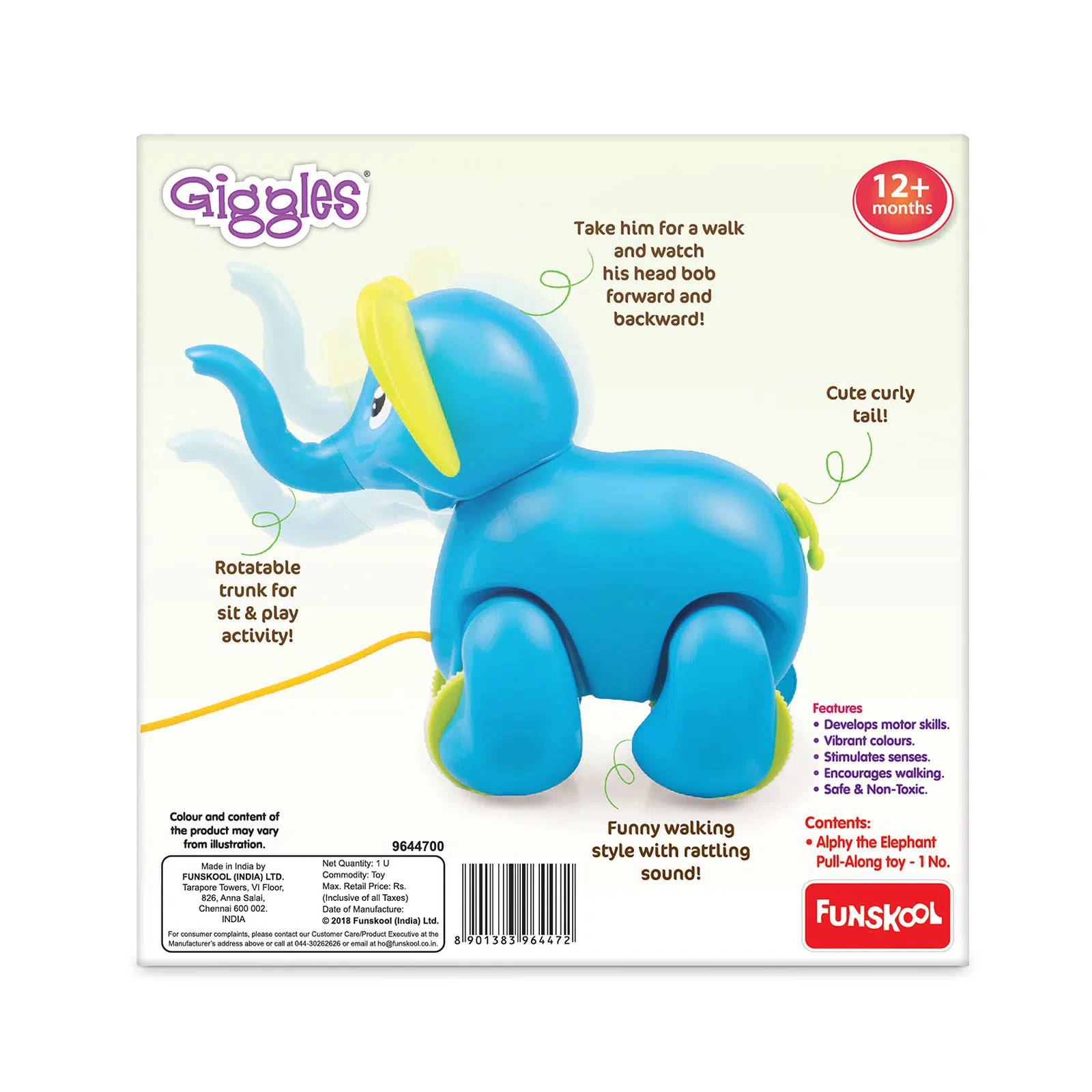 Funskool Giggles Alphy The Elephant