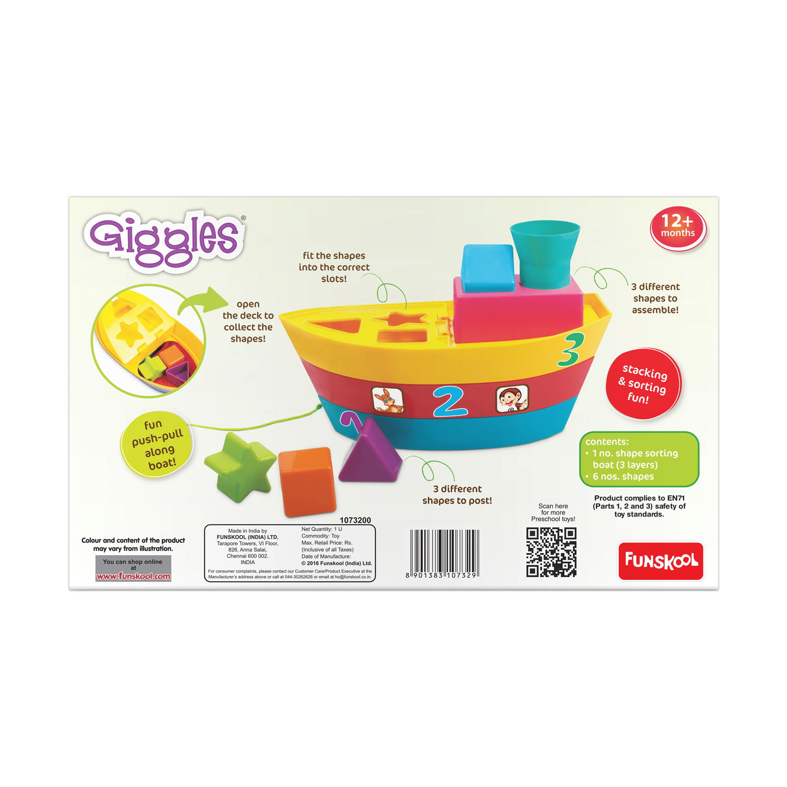 Funskool Giggles Stack A Boat