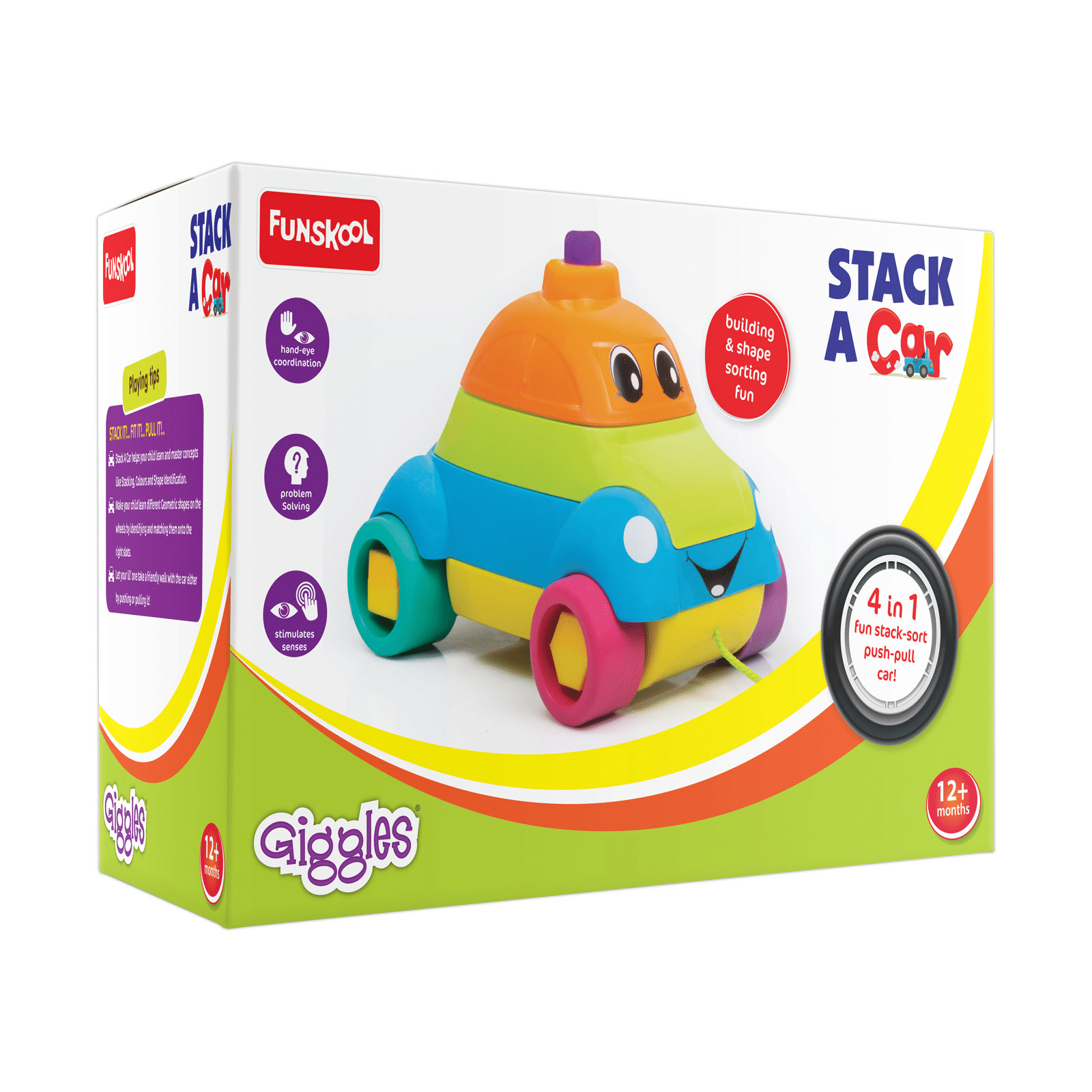 Funskool Giggles Stack A Car