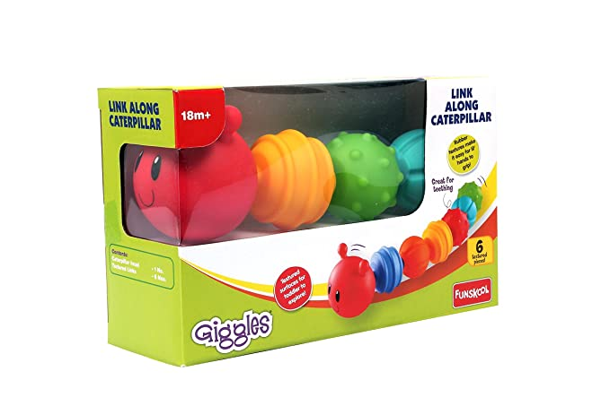 Giggles Link Along Caterpillar, Multi Color