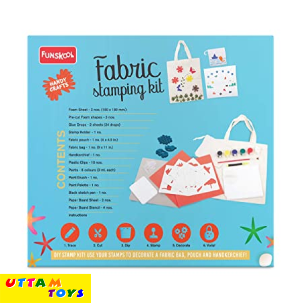 Funskool Handycrafts Fabric Stamping kit