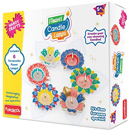 Funskool Handy Crafts Flower Candle Lamps
