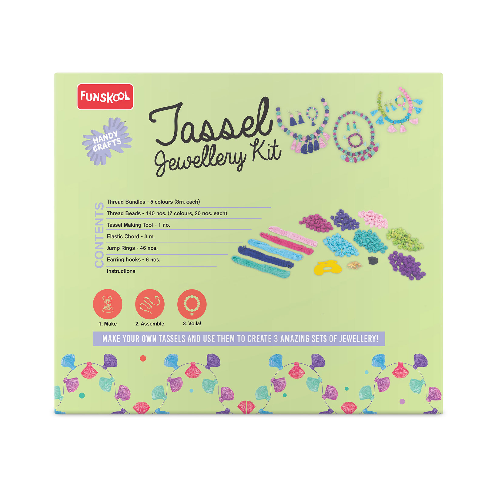 Funskool Handy Crafts Tassel Jewellery