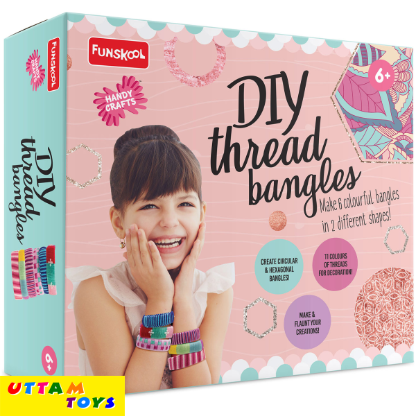 Funskool Handy Crafts Diy Thread Bangles