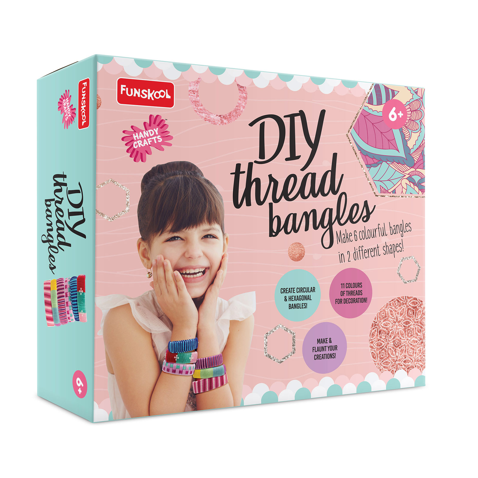 Funskool Handy Crafts Diy Thread Bangles