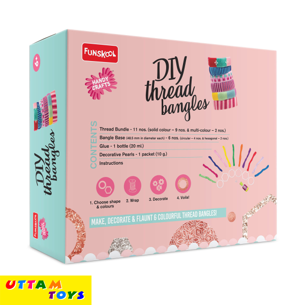 Funskool Handy Crafts Diy Thread Bangles