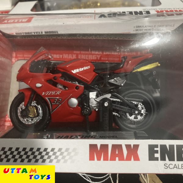 Max Energy Haixing Model - HTM - 1/18 Scale Red Alloy Manifolds