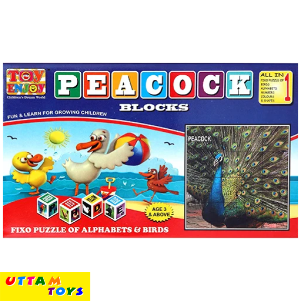 Toyenjoy Peacock Block Sr. Puzzle Game