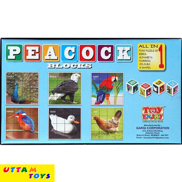 Toyenjoy Peacock Block Sr. Puzzle Game