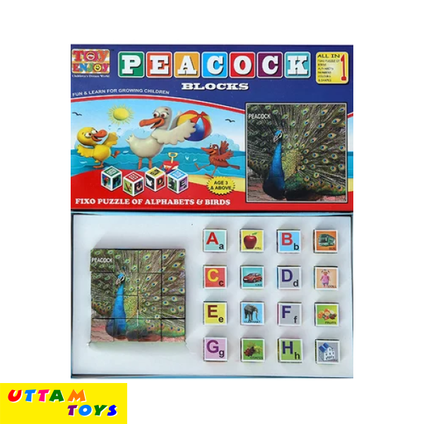 Toyenjoy Peacock Block Sr. Puzzle Game