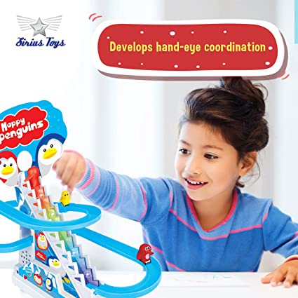Sirius Toys Happy Penguin Track Set With Lights & Music