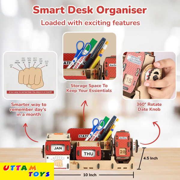 Smartivity Table-Top Infinity Calendar & Stationery Organizer