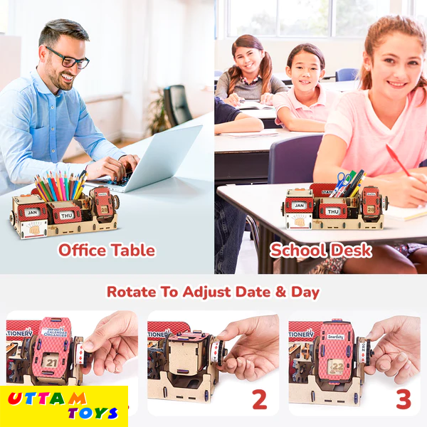 Smartivity Table-Top Infinity Calendar & Stationery Organizer