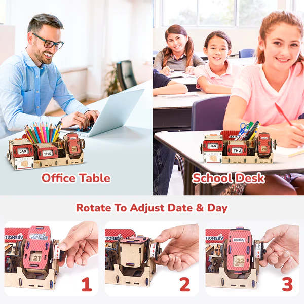 Smartivity Table-Top Infinity Calendar & Stationery Organizer