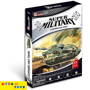 Cubic Fun Super Military Leopard Tank 3D Puzzle - 51 Pieces