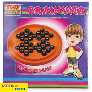 KidsBazaar Toyenjoy Brainvita Game - Orange Black Party & Fun Games Board Game
