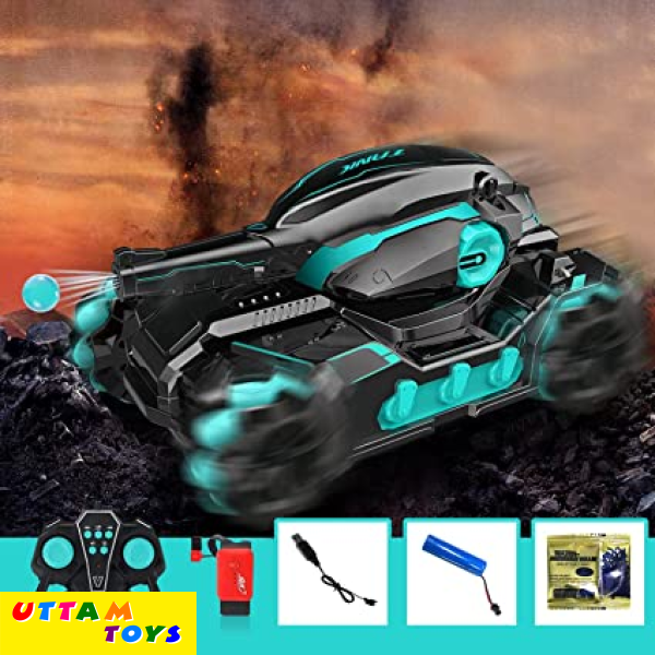 Uttam Toys RC Tank, Shooting Water Bullets(Bomb) Remote Control Tank