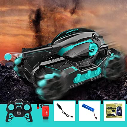 Uttam Toys RC Tank, Shooting Water Bullets(Bomb) Remote Control Tank