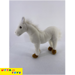 Uttam Toys White Horse Plush Animal Stuffed Toy
