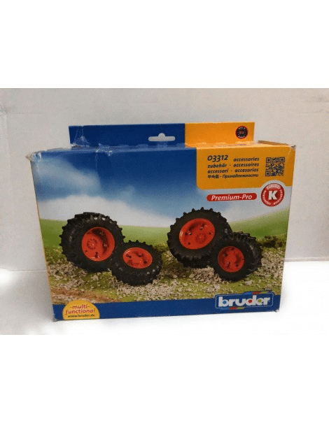 Bruder 03317 Zwillingsbereifung Mit Silbernen Felgen, Premium-Pro