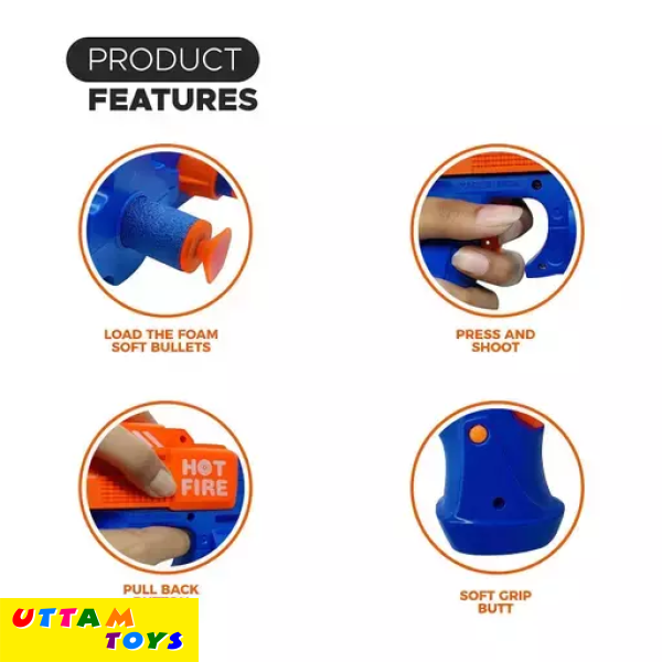 Toy Express Champ Soft Blaster Foam Bullet Gun