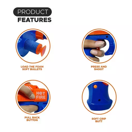 Toy Express Champ Soft Blaster Foam Bullet Gun