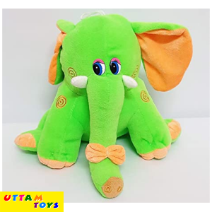 Uttam Toys Green Elephant Stuffed
