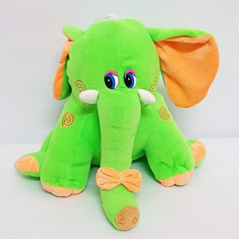 Uttam Toys Green Elephant Stuffed