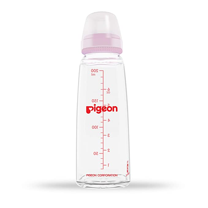 Pigeon Glass Feeding 200ml Bottle with Add Nipple