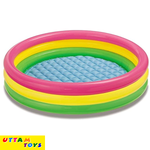Intex Baby Tub Kids Swimming Pool Inflatable 4 feet 45*10 Relax your child Bath Toy (Multicolor)