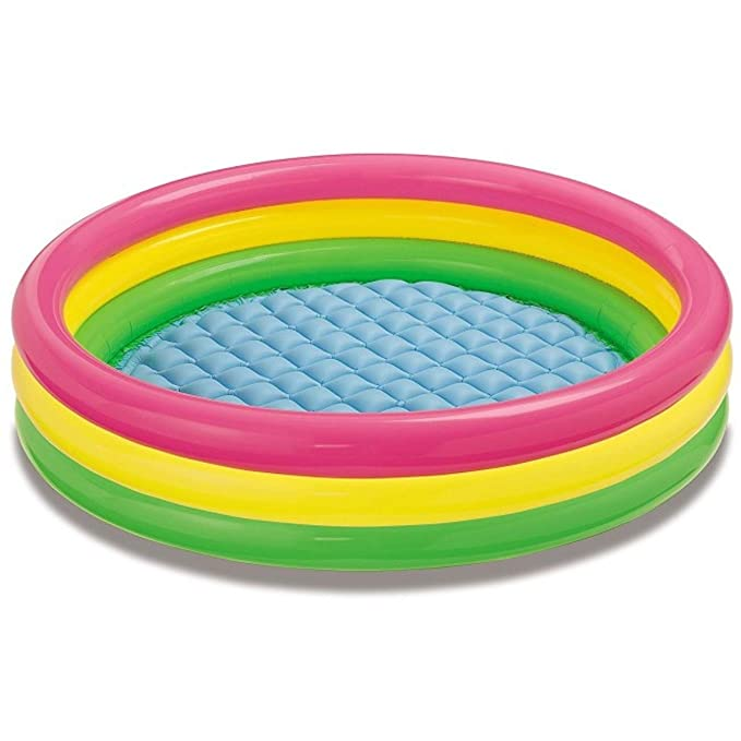 Intex Baby Tub Kids Swimming Pool Inflatable 4 feet 45*10 Relax your child Bath Toy (Multicolor)