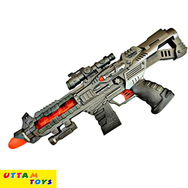 Iron Dome Musical Laser Dome Machine Gun Toy with Light and Sound