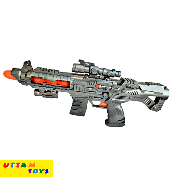 Iron Dome Musical Laser Dome Machine Gun Toy with Light and Sound