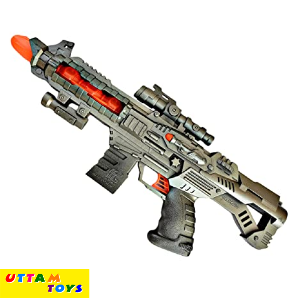 Iron Dome Musical Laser Dome Machine Gun Toy with Light and Sound
