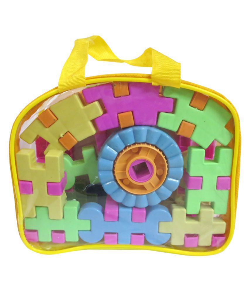 Suraj Toys kingdom blocks for child physical and mental development- Multi color