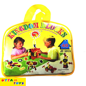 Suraj Toys kingdom blocks for child physical and mental development- Multi color