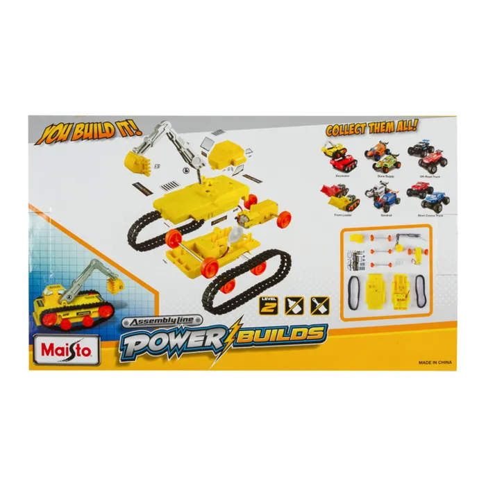 Maisto Assembly Line DO IT Yourself Power Builds Excavator Model Kit