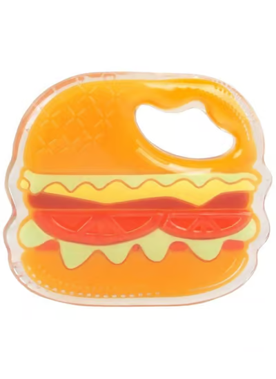 Mee Mee Multi-Textured Soft Silicone Teether (Orange)
