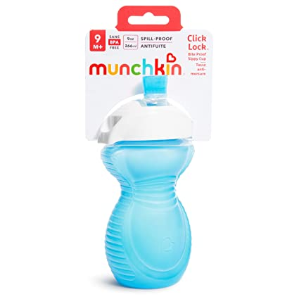 Munchkin Click Lock Bite Proof Sippy Cup - Blue - 9oz