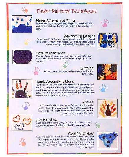 Petals Finger Painting Junior Kit - Multicolor