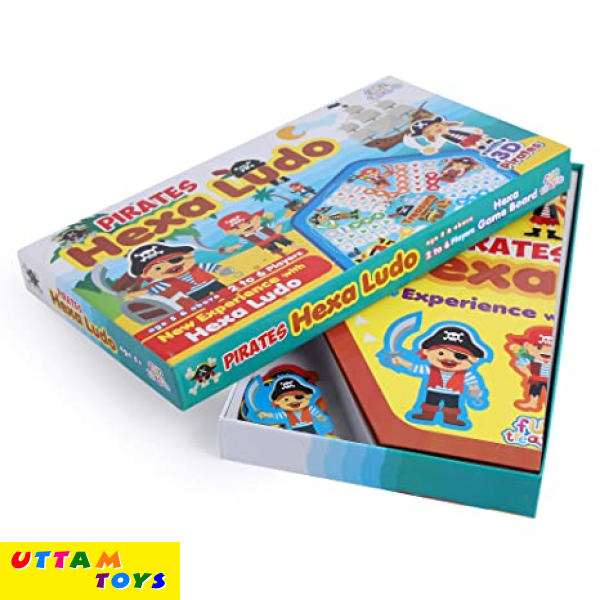 ToyTub Pirates Hexa Ludo with 3D Pirates