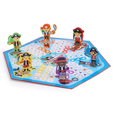 ToyTub Pirates Hexa Ludo with 3D Pirates