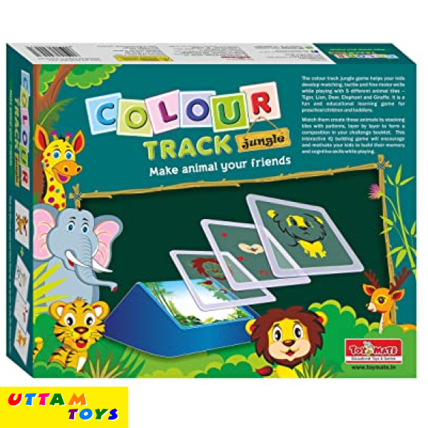 Toymate Colour Track Jungle - Super Fun Animal Puzzle