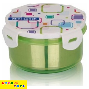 Pratap Mini Lunch Container 340 ml 2 Pcs (Green & Red)