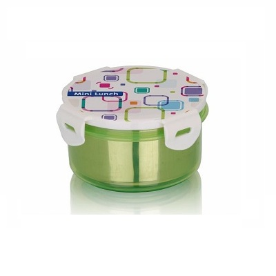 Pratap Mini Lunch Container 340 ml 2 Pcs (Green & Red)