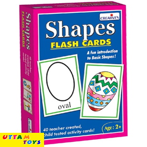 Creative Educational Shapes - Flash Cards (Multi-Color)