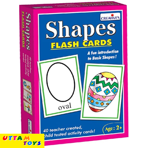 Creative Educational Shapes - Flash Cards (Multi-Color)